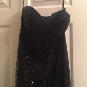 Betsey Johnson strapless evening dress